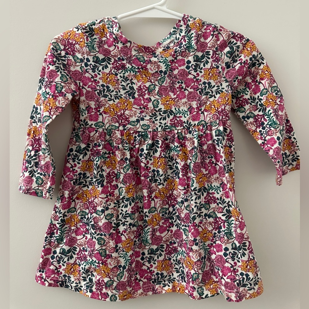 Old Navy Kids Dress with Pink and Yellow Floral Pattern